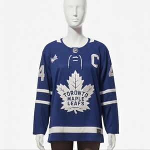 Toronto Maple Leafs Auston Matthews Home Womens Fanatics Blue & White Jersey XL